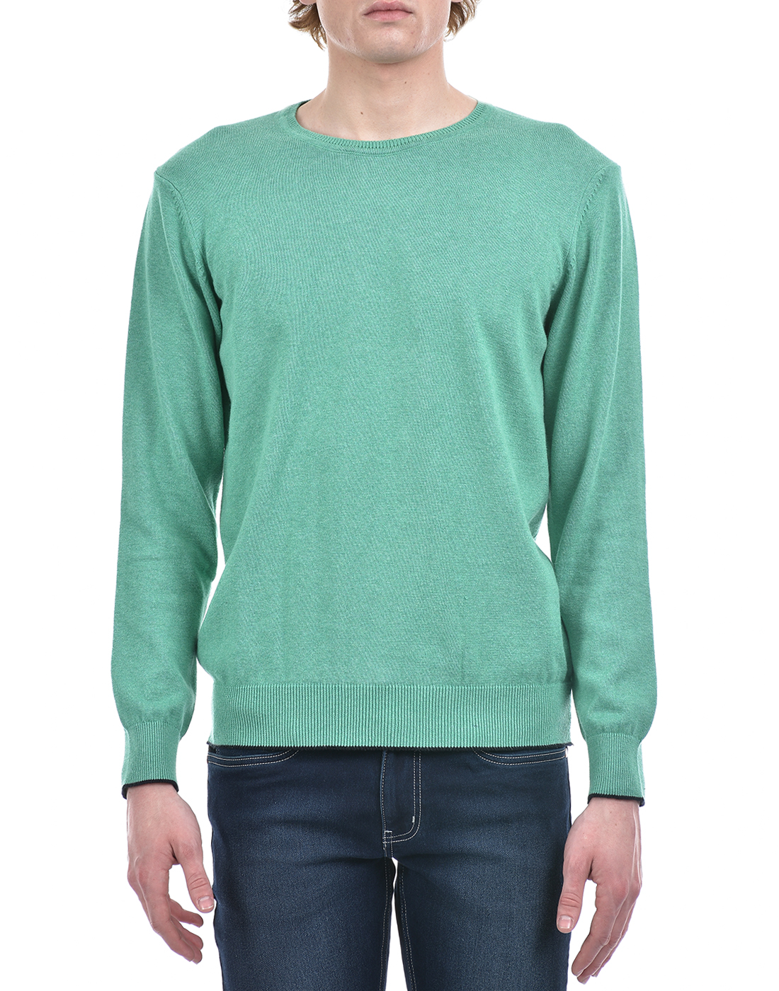 Numero Uno Men Solid Green Sweater